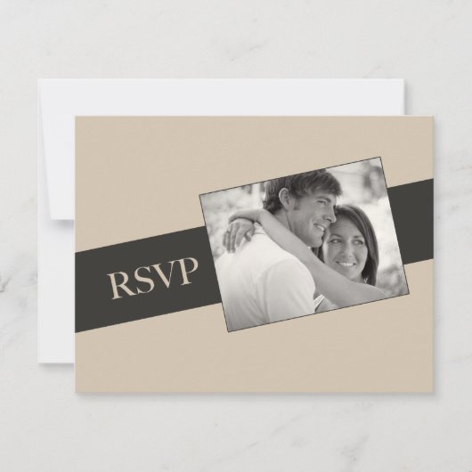 Invitation photo Mariage RSVP (Devant)