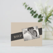 Invitation photo Mariage RSVP (Debout devant)