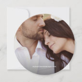 Invitation Photo Mariage rustique Wood Grain Enregistrer la d (Dos)