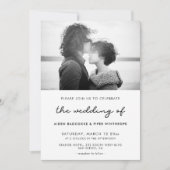 Invitation photo mariage simple (Devant)