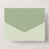 Invitation photo Mariage tout en un seul mode Code (Verso)