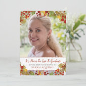 Invitation Photo Mature Femme Graduation Party (Debout devant)