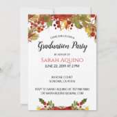 Invitation Photo Mature Femme Graduation Party (Dos)