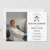 Invitation Photo MD Docteur en médecine Diplôme de Médecin (Devant)