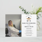 Invitation Photo MD Docteur en médecine Diplôme de Médecin (Debout devant)