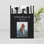 Invitation photo Memorial Coiffeur Coiffure (Debout devant)