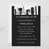 Invitation photo Memorial Coiffeur Coiffure (Dos)