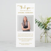 Invitation Photo Merci commémoratif Sympathy (Debout devant)