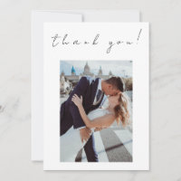 Photo Merci Mariage Card-Twin Flames-White-