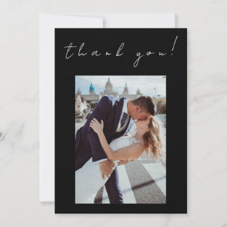 Invitation Photo Merci Mariage carte-Twin flamme-