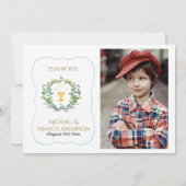 Invitation Photo Merci Sainte Communion Challice botanique (Dos)