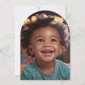 Invitation Photo mignonne Berry Arch premier anniversaire (Dos)