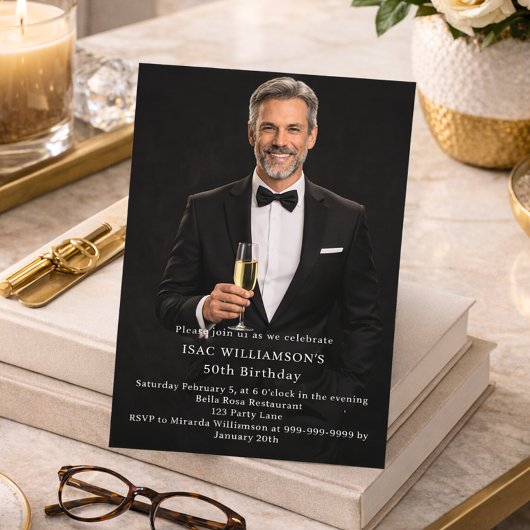 Invitation Photo milestone birthday