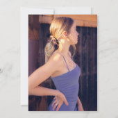 Invitation Photo Minimal tendance Chic Sweet 16 Party Invitat (Dos)