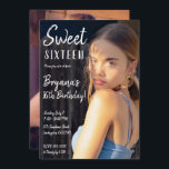 Invitation Photo Minimal tendance Chic Sweet 16 Party Invitat<br><div class="desc">Personnaliser pour tout événement.</div>