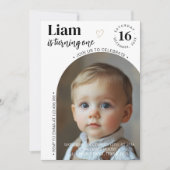 Invitation photo minimaliste Anniversaire de enfan (Devant)