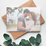 Invitation Photo minimaliste chic H Enregistrer la date<br><div class="desc">Faites plaisir à vos invités pour votre mariage extraordinaire avec votre photo chic,  moderne et chic minimaliste H Enregistrer la date Invitations.</div>