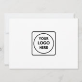 Invitation Photo minimaliste | Événement professionnel (Dos)