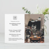 Invitation Photo minimaliste | Événement professionnel (Debout devant)