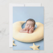 Invitation Photo minimaliste moderne 1er anniversaire (Dos)