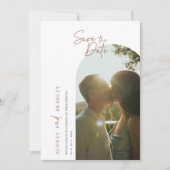 Invitation Photo minimaliste simple | Mariage élégant (Devant)