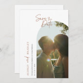 Invitation Photo minimaliste simple | Mariage élégant (Devant / Derrière)