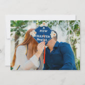 Invitation Photo Modern Arch Graduate Script Graduate Party (Dos)