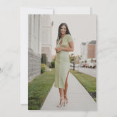 Invitation Photo Modern Arch Graduate Script Graduate Party (Dos)