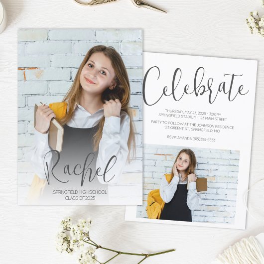 Invitation Photo moderne