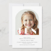 Invitation Photo moderne 10e anniversaire Elegant Arch (Devant)