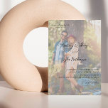 Invitation Photo moderne 12 Mariage vertical<br><div class="desc">Mettez vos invités dans l'humeur pour votre mariage avec votre photo moderne 12 Invitations de mariage vertical. Invitations uniques,  avec votre propre photo.</div>