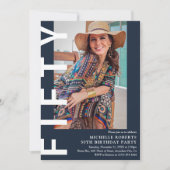 Invitation Photo moderne 50th Birthday Party (Devant)