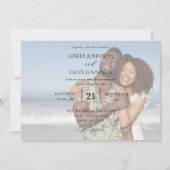 Invitation Photo moderne 5 Mariage horizontal (Devant)