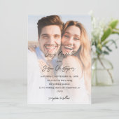 Invitation Photo Moderne 7 Mariage Vertical V2 - KR (Debout devant)