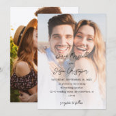 Invitation Photo Moderne 7 Mariage Vertical V2 - KR (Devant / Derrière)