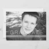 Invitation Photo moderne avec annonce et fête (Devant)