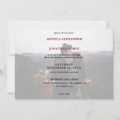 Invitation Photo moderne avec Mariage Bourgogne - Horizontal (Devant)