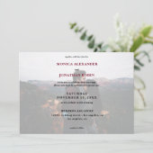 Invitation Photo moderne avec Mariage Bourgogne - Horizontal (Debout devant)