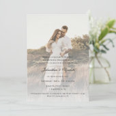 Invitation Photo moderne avec Mariage superposé (Debout devant)