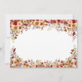 Invitation Photo moderne Boho Floral 30th Birthday Party (Dos)