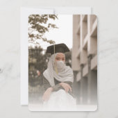 Invitation Photo moderne Bold Calligraphie Diplôme islamique (Dos)