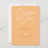 Invitation Photo moderne Bold Orange Diplôme islamique (Dos)