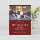 Invitation Photo moderne Bourgogne Maison Blanche (Debout devant)