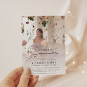 Invitation Photo moderne branchée Quinceanera Anniversaire