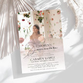 Invitation Photo moderne branchée Quinceanera Anniversaire