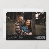 Invitation Photo moderne chic horizontale Enregistrer la date (Devant)