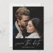 Invitation Photo moderne chic Vertical Enregistrer la date (Devant)