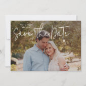 Invitation Photo moderne Code QR personnalisé Enregistrer la (Devant)