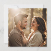 Invitation Photo moderne Code QR personnalisé Enregistrer la (Dos)