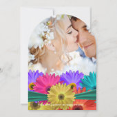 Invitation Photo Moderne de couleur vive Gerber Daisy (Devant)